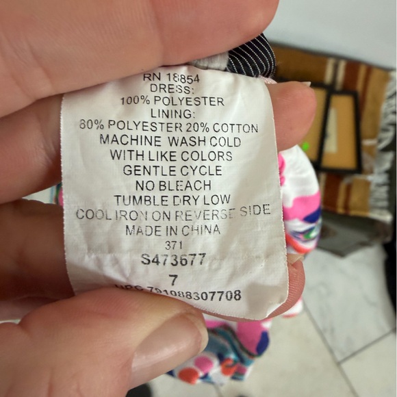 Rare Editions Little Girl’s 7 multicolor mandala floral print dress - Picture 4 of 4